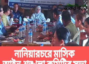 নানিয়ারচরে মাসিক আইন-শৃঙ্খলা কমিটির সভা