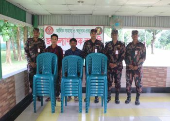 সীমান্তবর্তী দূর্গম দোসর ক্লাবে বিজিবি’র সহযোগিতা