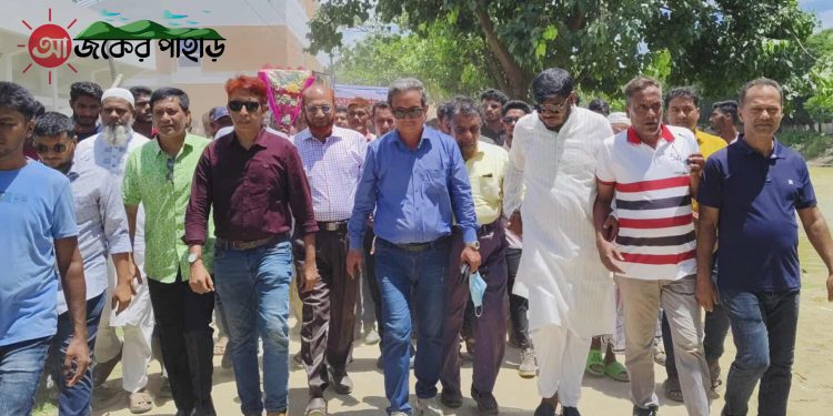 জেলা বিএনপির আগমনে বাঘাইছড়িতে আনন্দ মিছিল