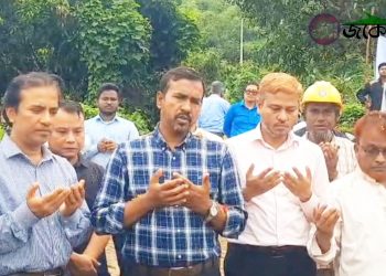 রাঙামাটিতে রাবিপ্রবি ছাত্র হল নির্মাণ কাজের উদ্বোধন