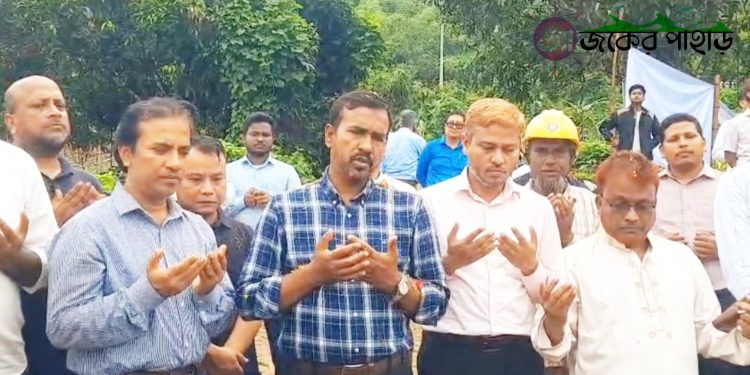 রাঙামাটিতে রাবিপ্রবি ছাত্র হল নির্মাণ কাজের উদ্বোধন