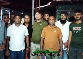 নানিয়ারচরে পূজামণ্ডপ পরিদর্শন করলো ছাত্রদল