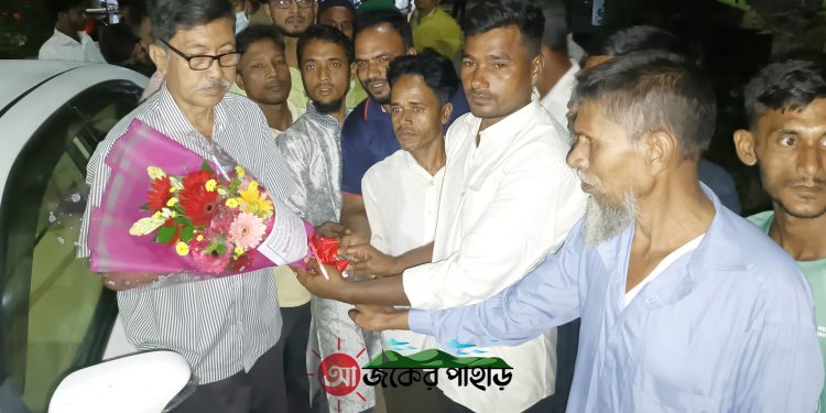 ধানের শীষের প্রার্থীর সাথে মগবান শ্রমিক দলের মতবিনিময়