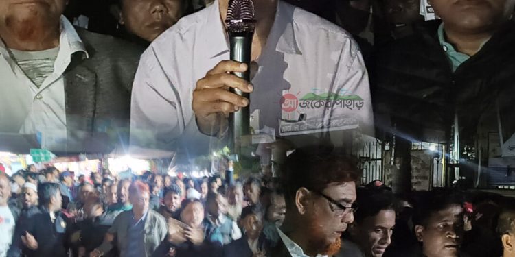 ভেদভেদিতে দীপেন দেওয়ানের পথসভা