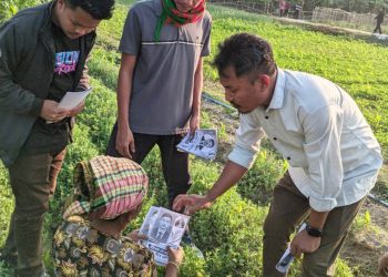 রাজস্থলীতে ছাত্রদল নেতার উদ্যোগে গণসংযোগ