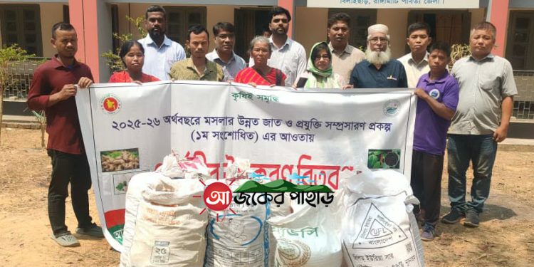 বিলাইছড়িতে উন্নত জাতের মসলা চাষ বৃদ্ধি বিষয়ে কৃষক প্রশিক্ষণ