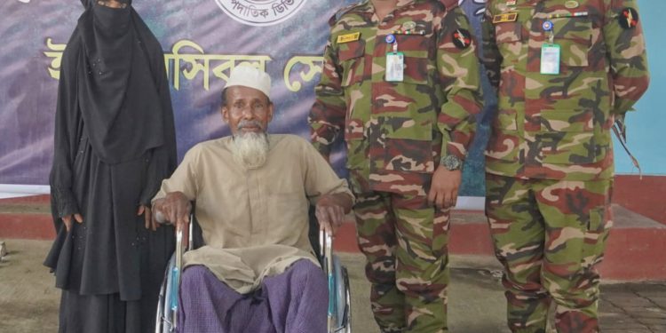 মানবিক দৃষ্টান্ত স্থাপন করলেন নানিয়ারচর জোন কমান্ডার