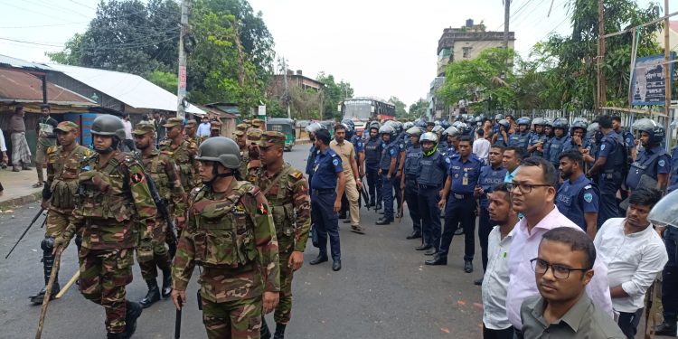 রাঙামাটিতে ছাত্রদলের ধাওয়া পাল্টা ধাওয়া