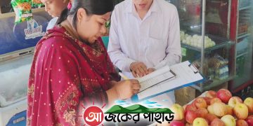 মেয়াদোত্তীর্ণ পণ্য রাখায় বাঘাইছড়িতে দুই দোকানীকে
